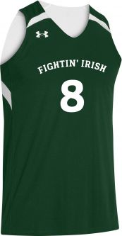 Basketball, Under Armour Men's Team Clutch Reversible Jersey, Green/White